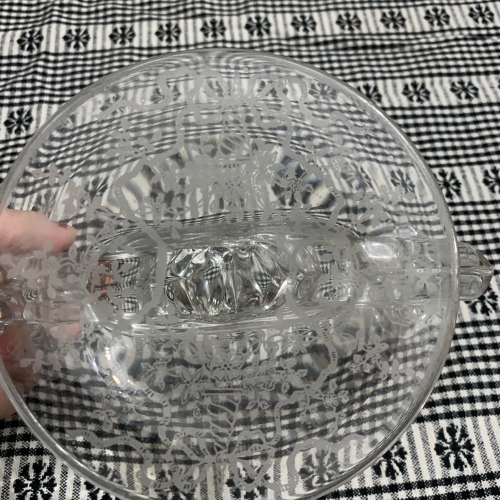 Vintage Fostoria Navarre crystal double candlestick - Picture 4 of 4